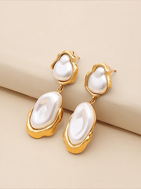 Womens Gold Plated Danglers Earrings 