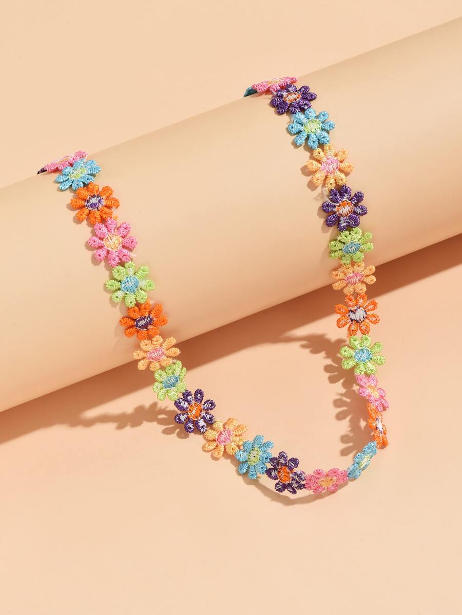 Pastel Floral Choker