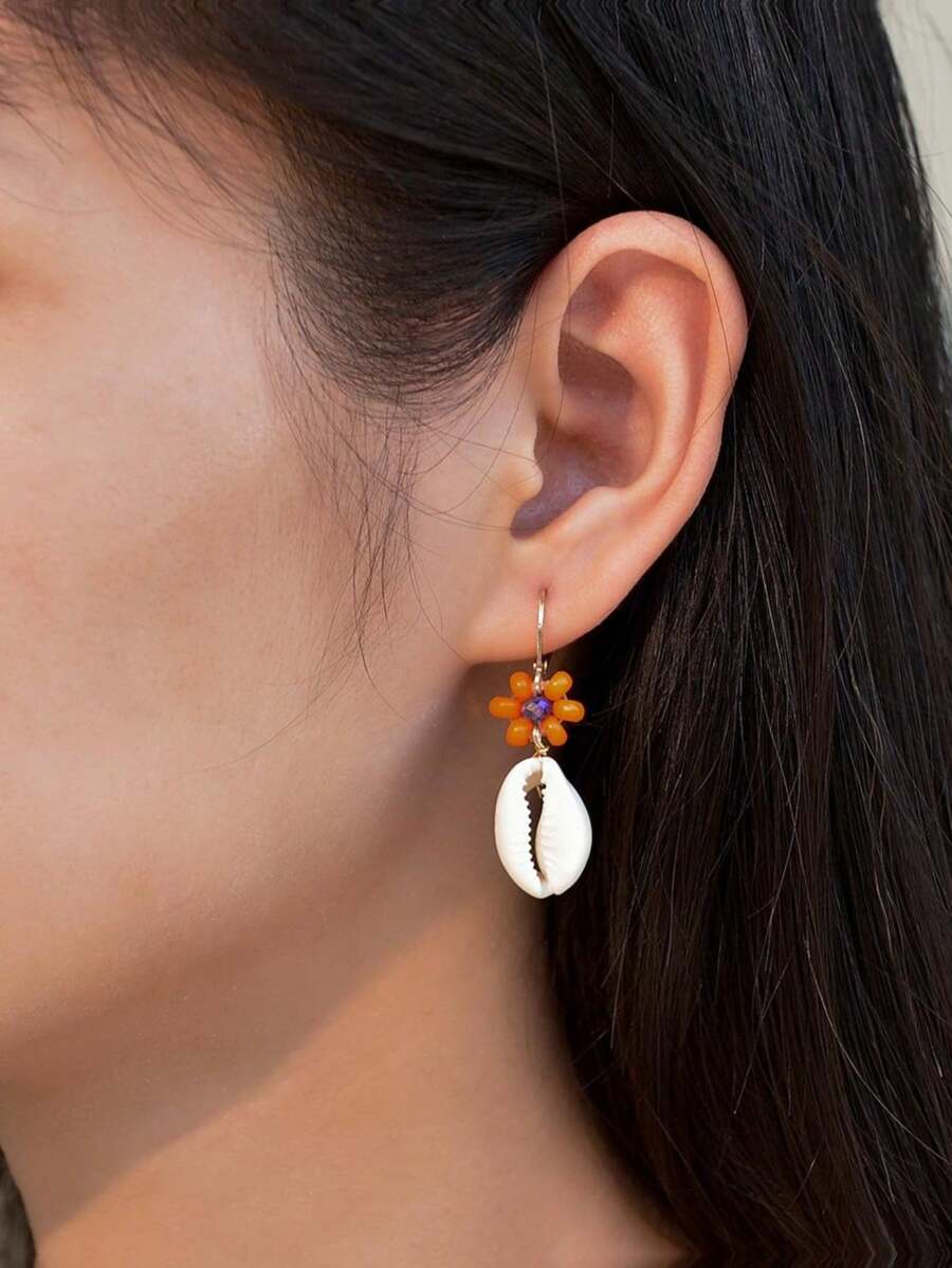 Puka Shell Drop Earrings