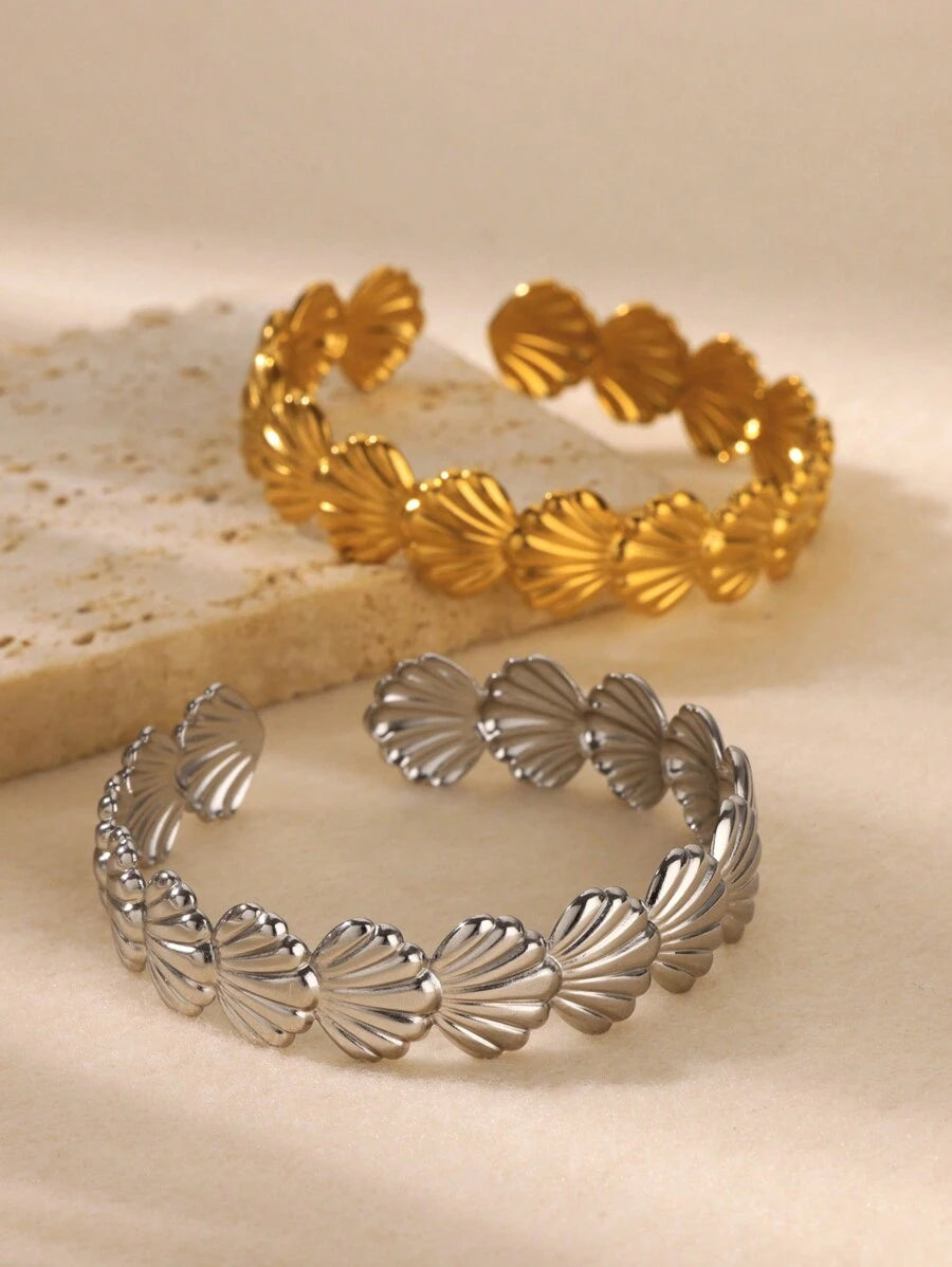 Starfish & Seashell Cuff Bangle
