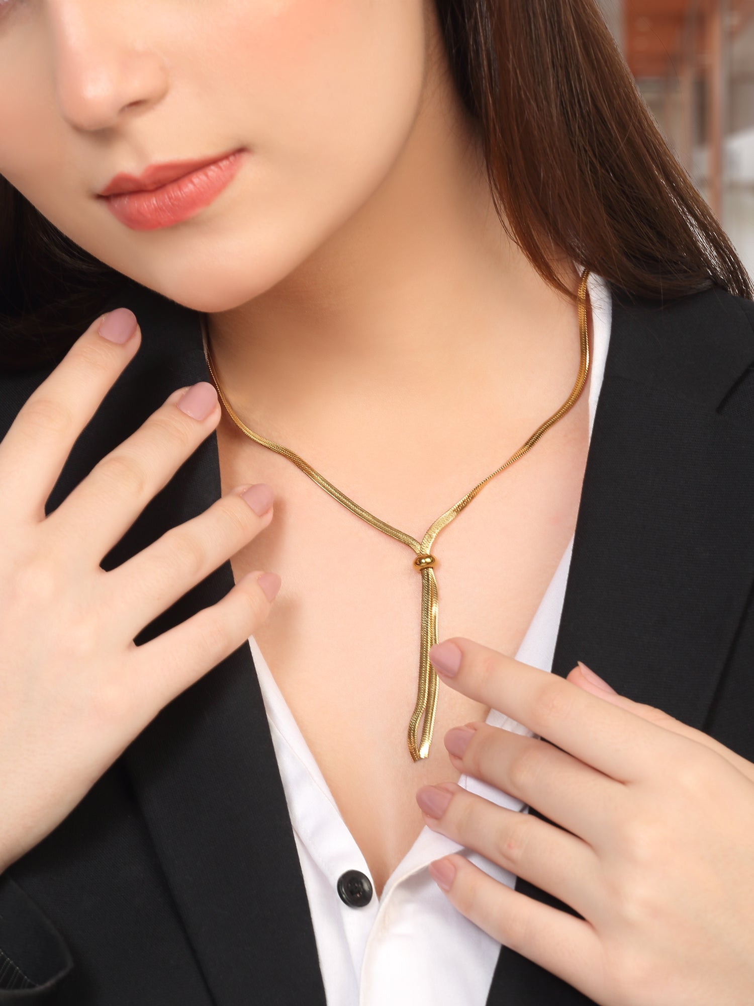 Adjustable Fashion Long Snake Chain