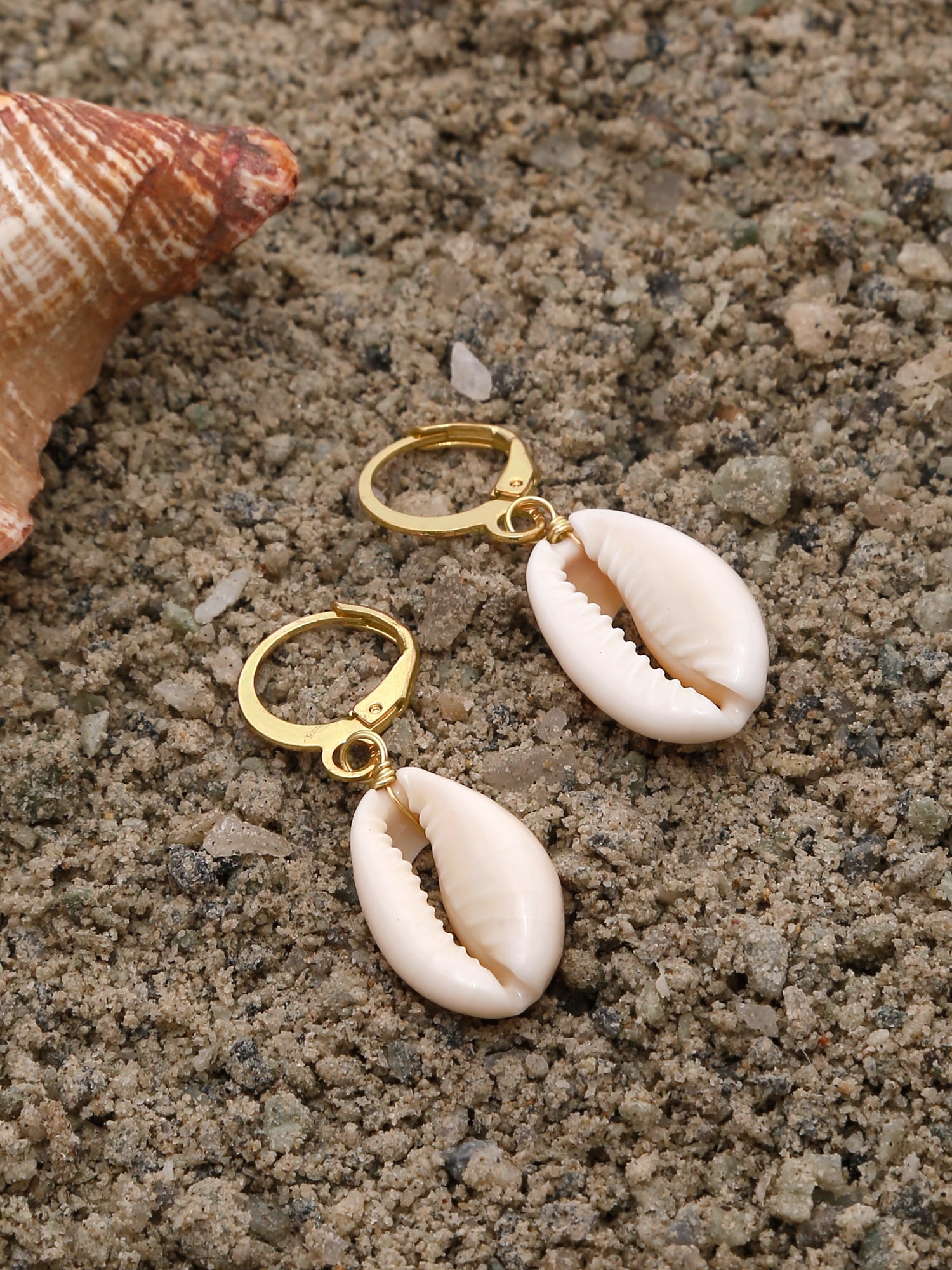 Puka Shell Drop Earrings