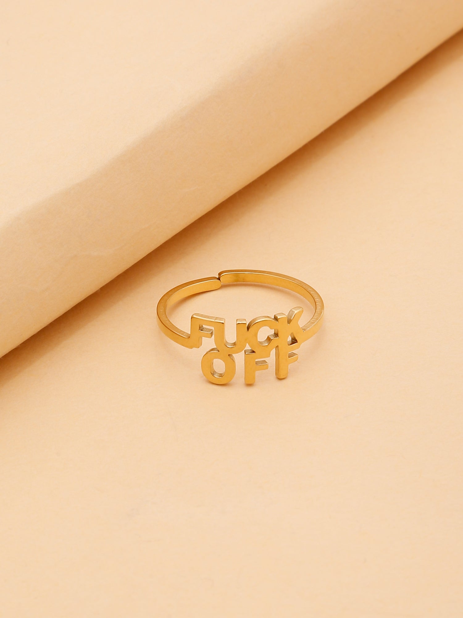 Punk Letter Ring