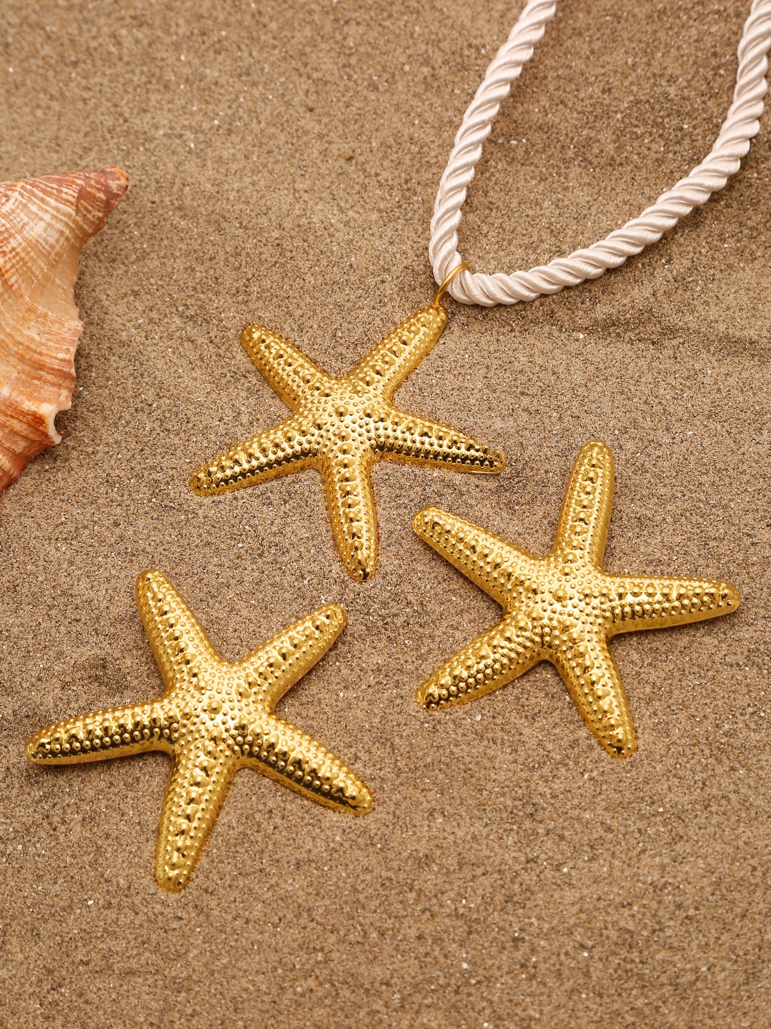 Starfish Pendant Necklace & Earring Set