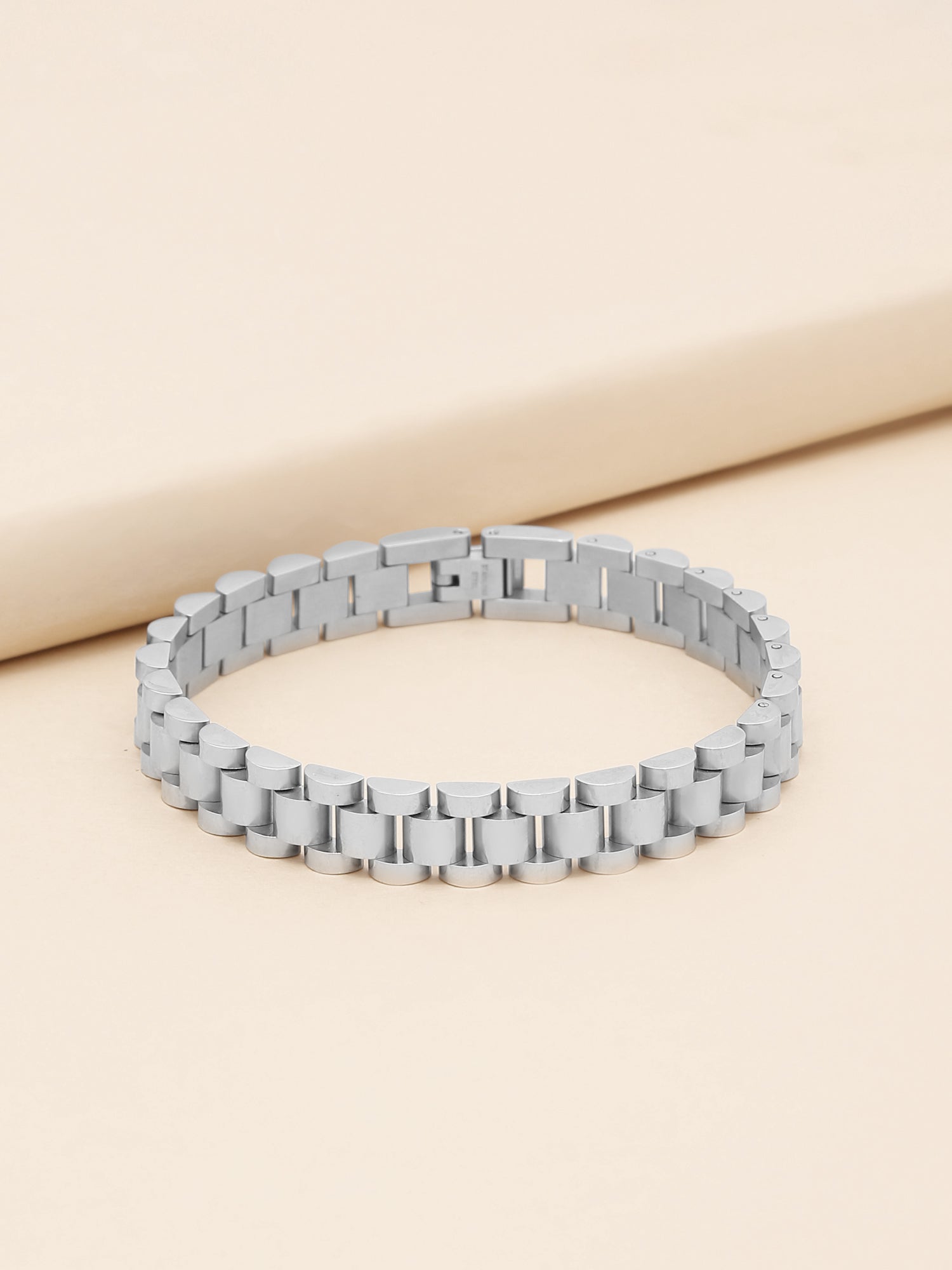 Metal Watch Band Strap Silver Bracelet