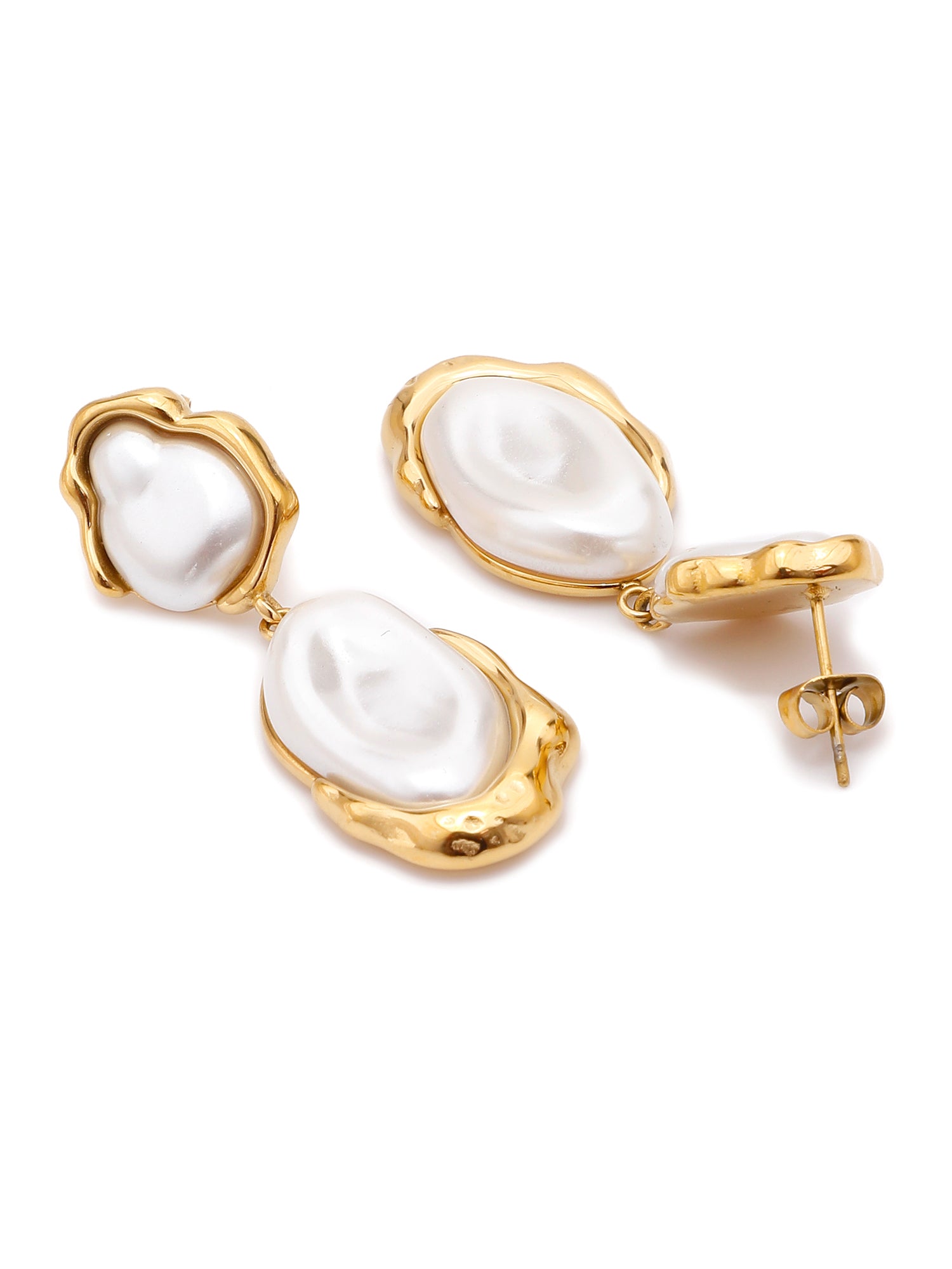 Uworld 1 Pair of Women’s Vintage Pearl Stud Earrings