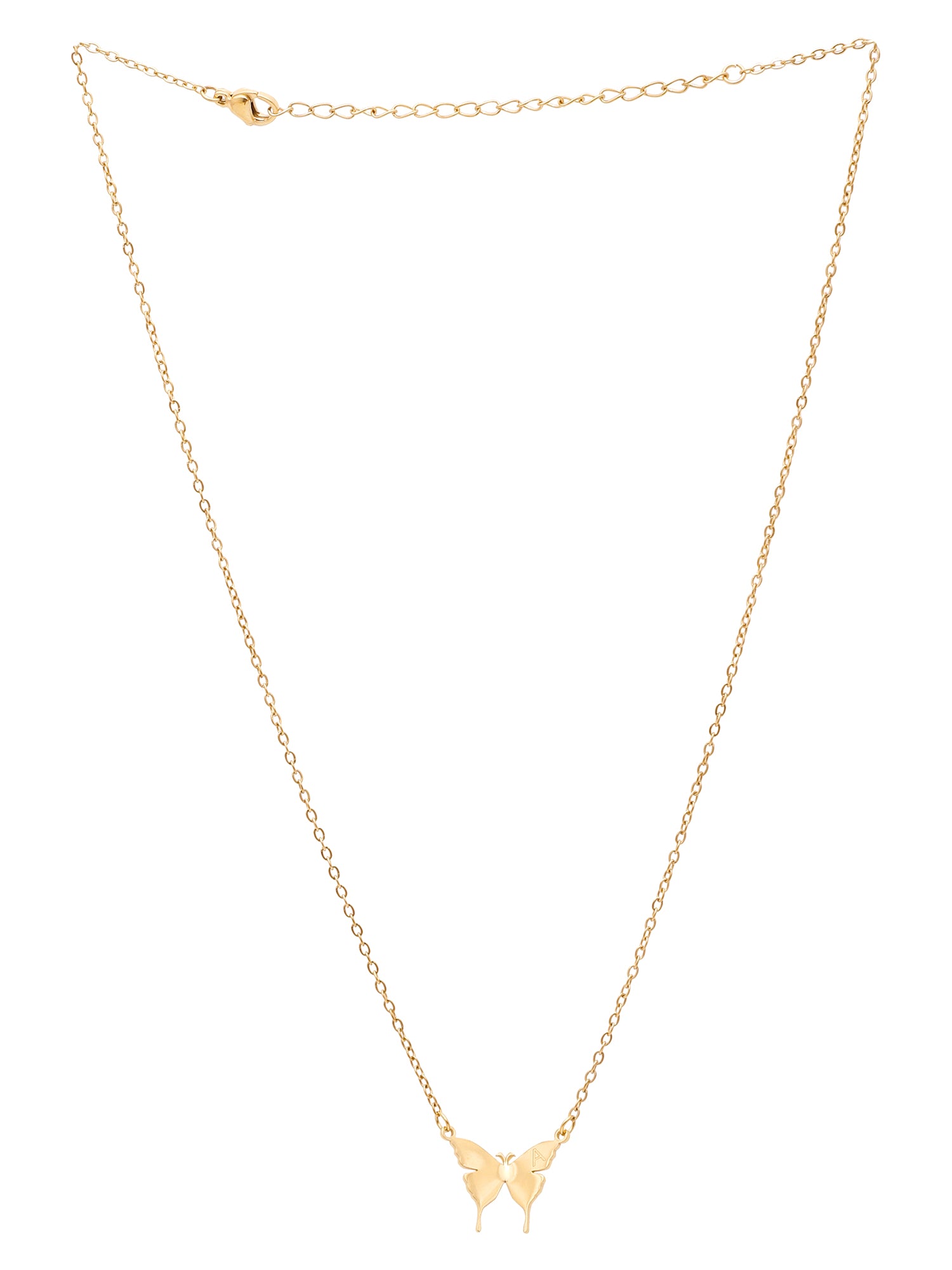 1pc Custom Gold Butterfly Pendant Necklace for Women