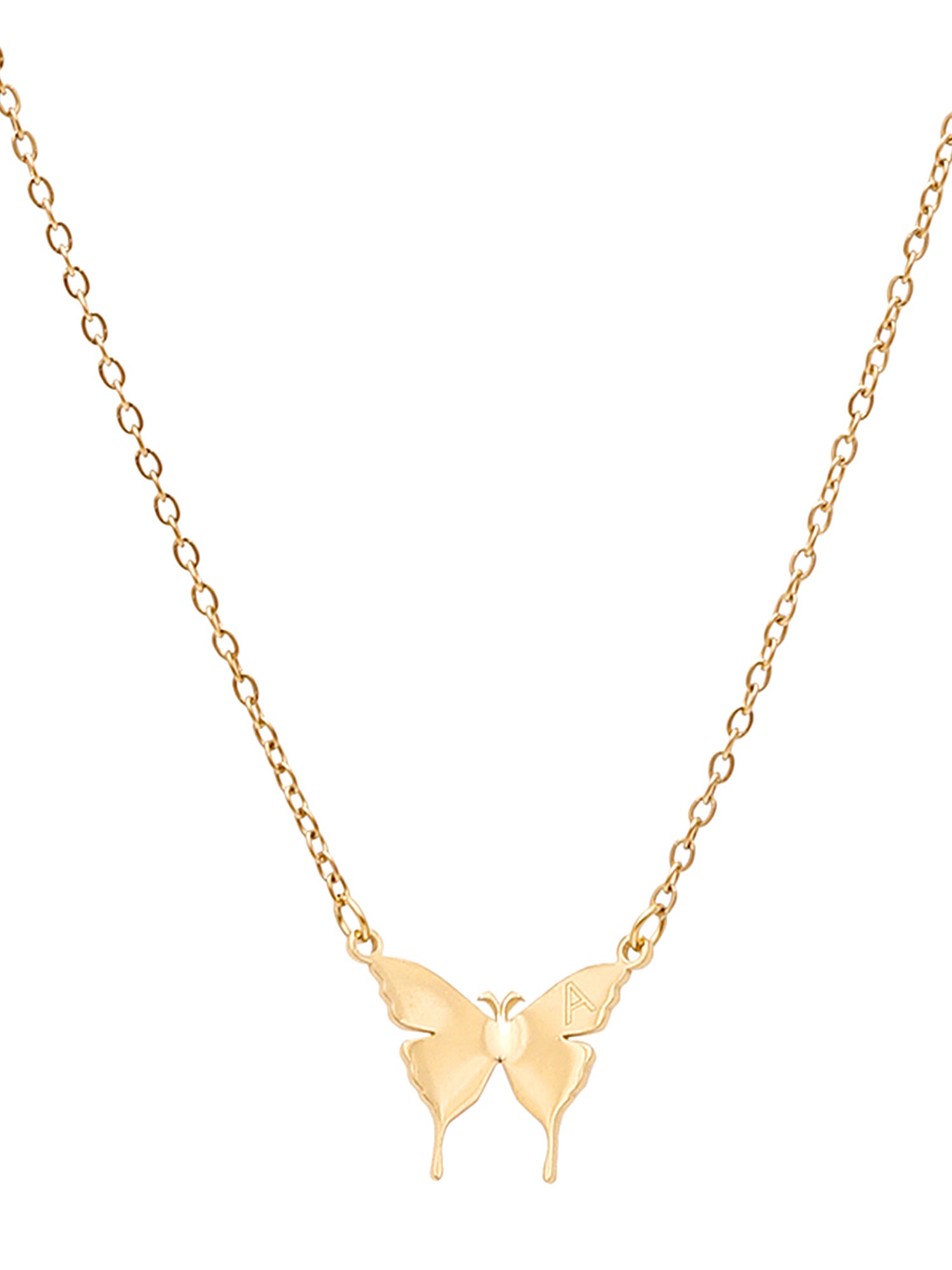 1pc Custom Gold Butterfly Pendant Necklace for Women