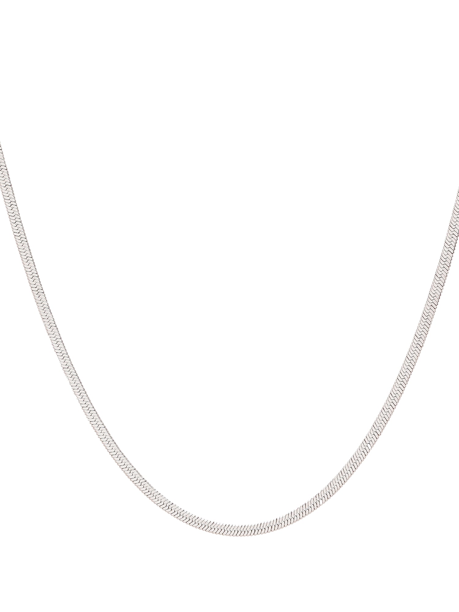 2-Piece 18K Gold Plated Flat Snake Chain Necklace and Bracelet Set for Women