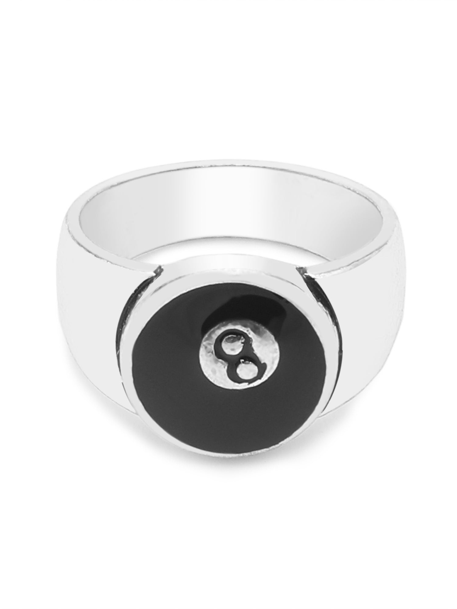 8 Ball Dual Tone Statement Ring