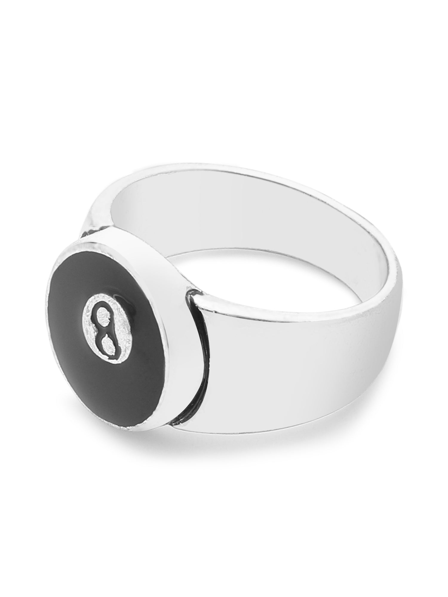 8 Ball Dual Tone Statement Ring