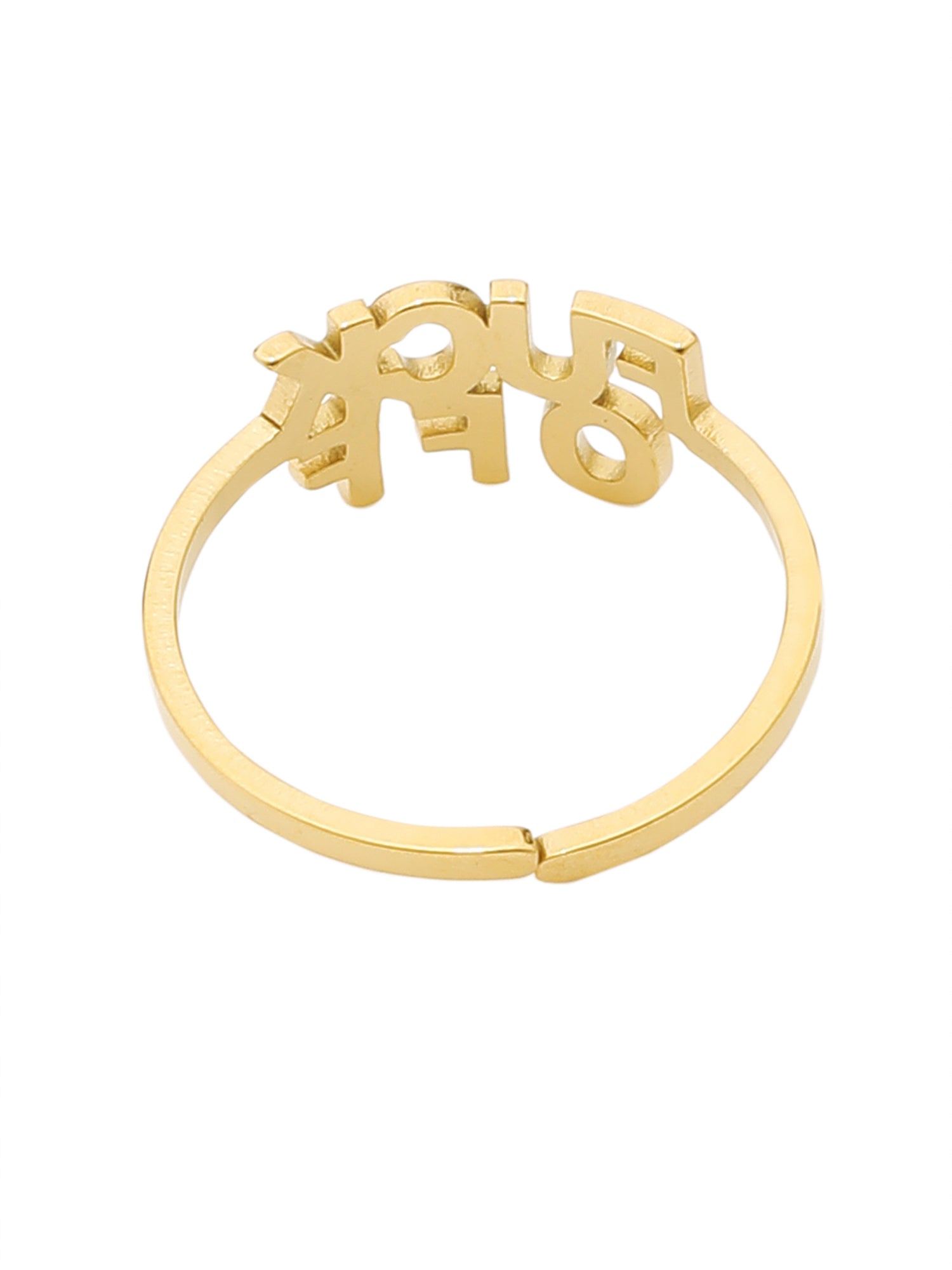 Punk Letter Ring