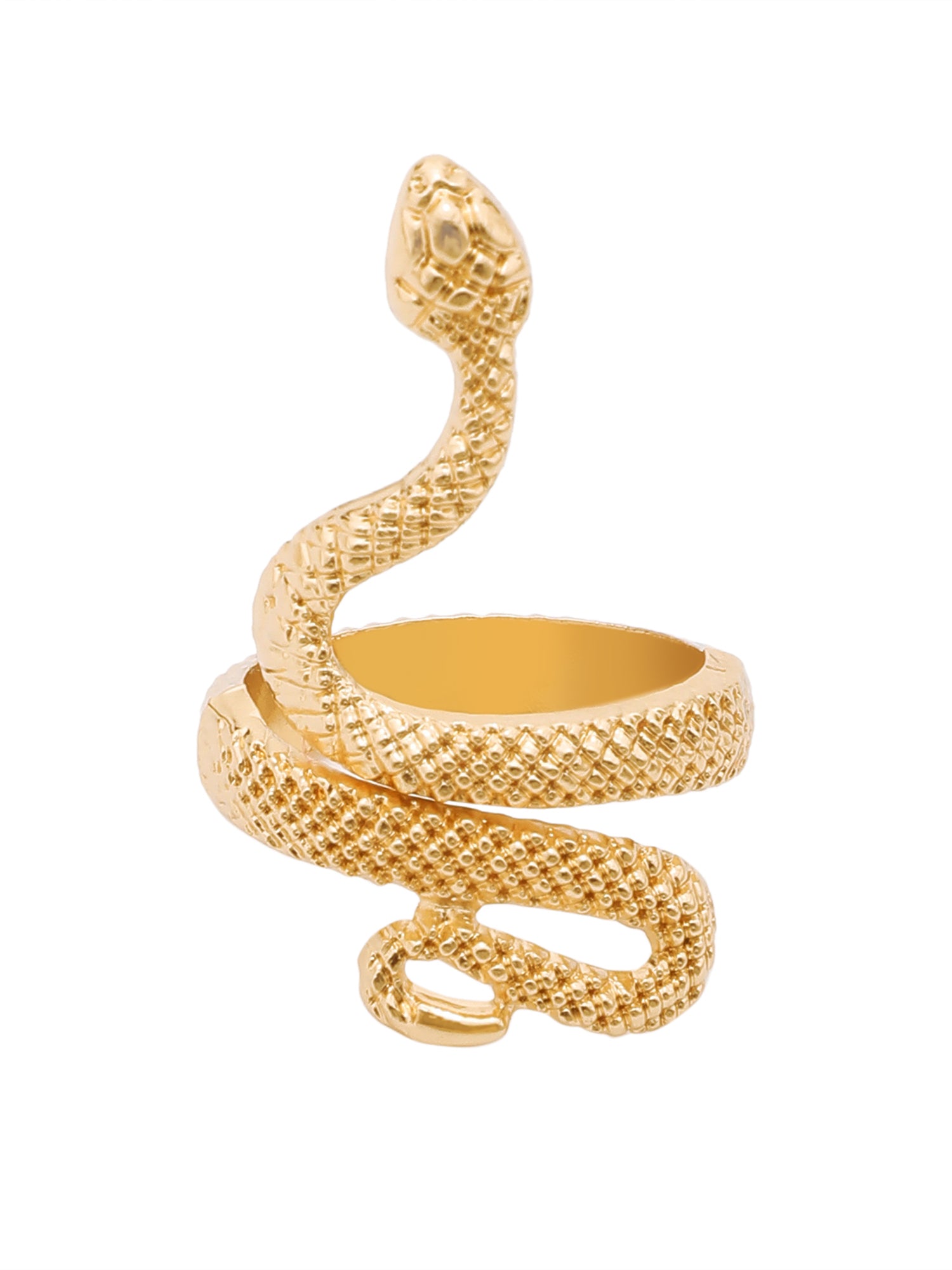 18k Gold-Plated Snake Adjustable Ring