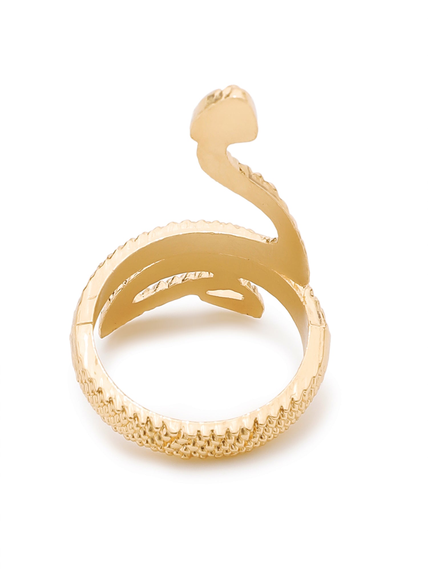 18k Gold-Plated Snake Adjustable Ring