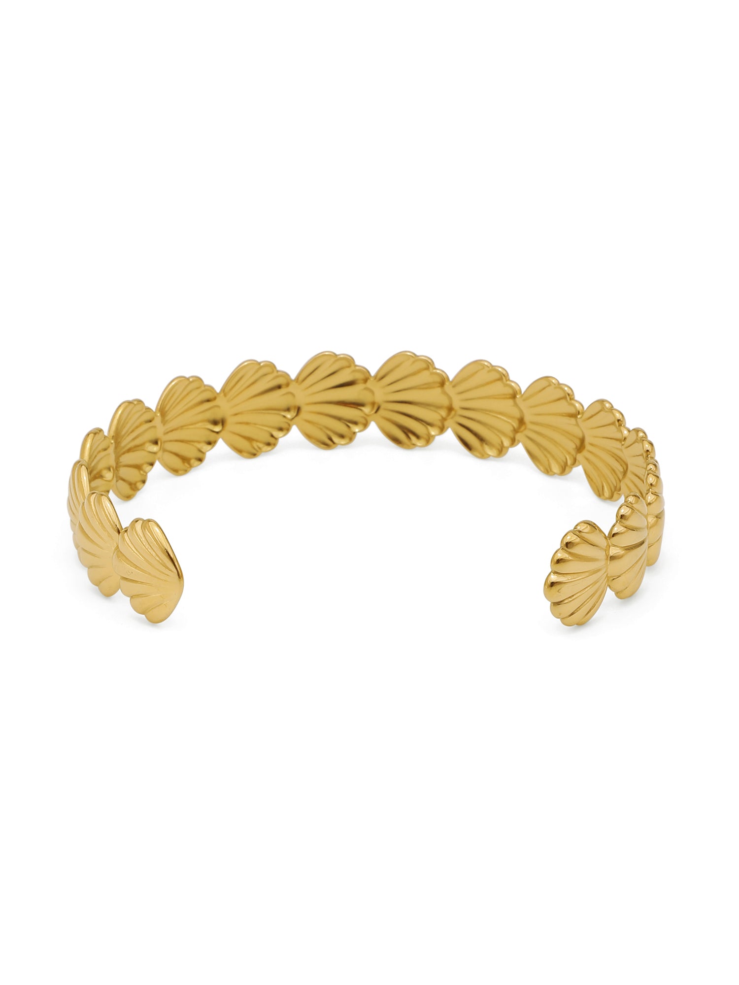 Gold-Plated Ocean Shell & Starfish Ring Set