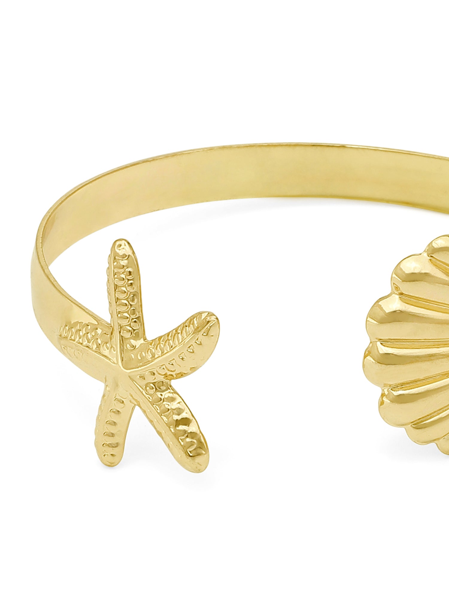 Starfish & Seashell Cuff Bangle