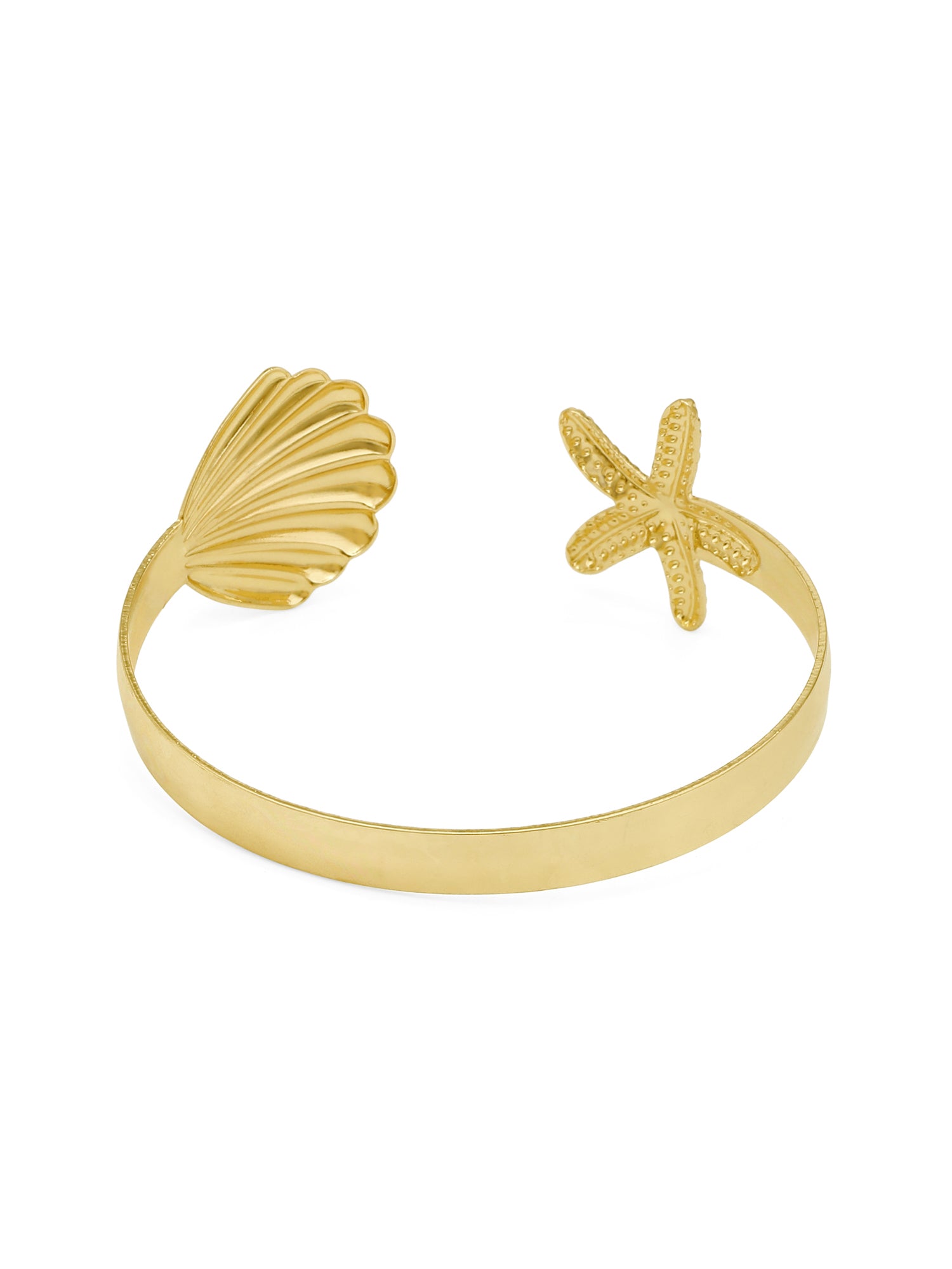 Starfish & Seashell Cuff Bangle