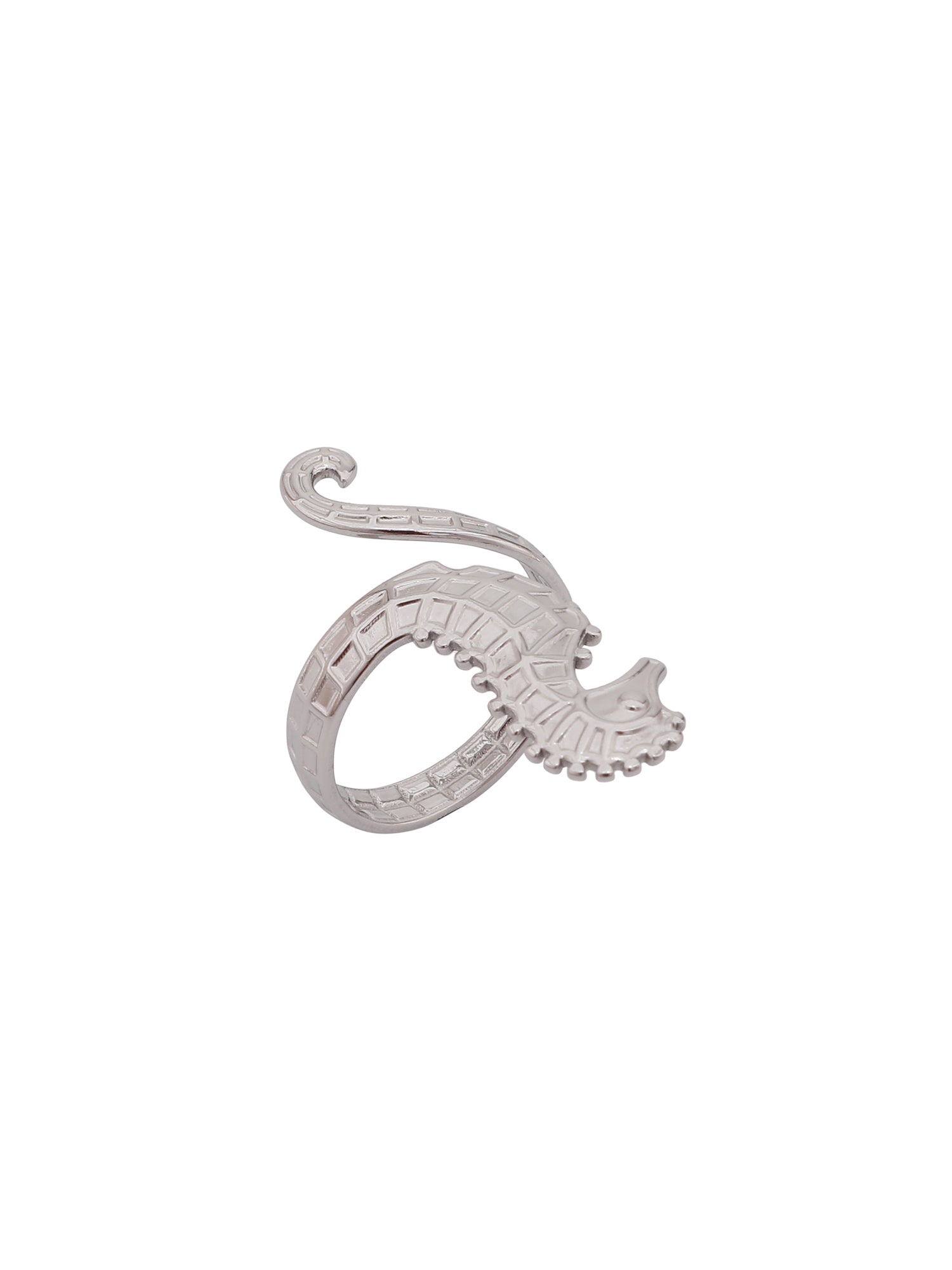 18K Gold-Plated Seahorse Open Ring