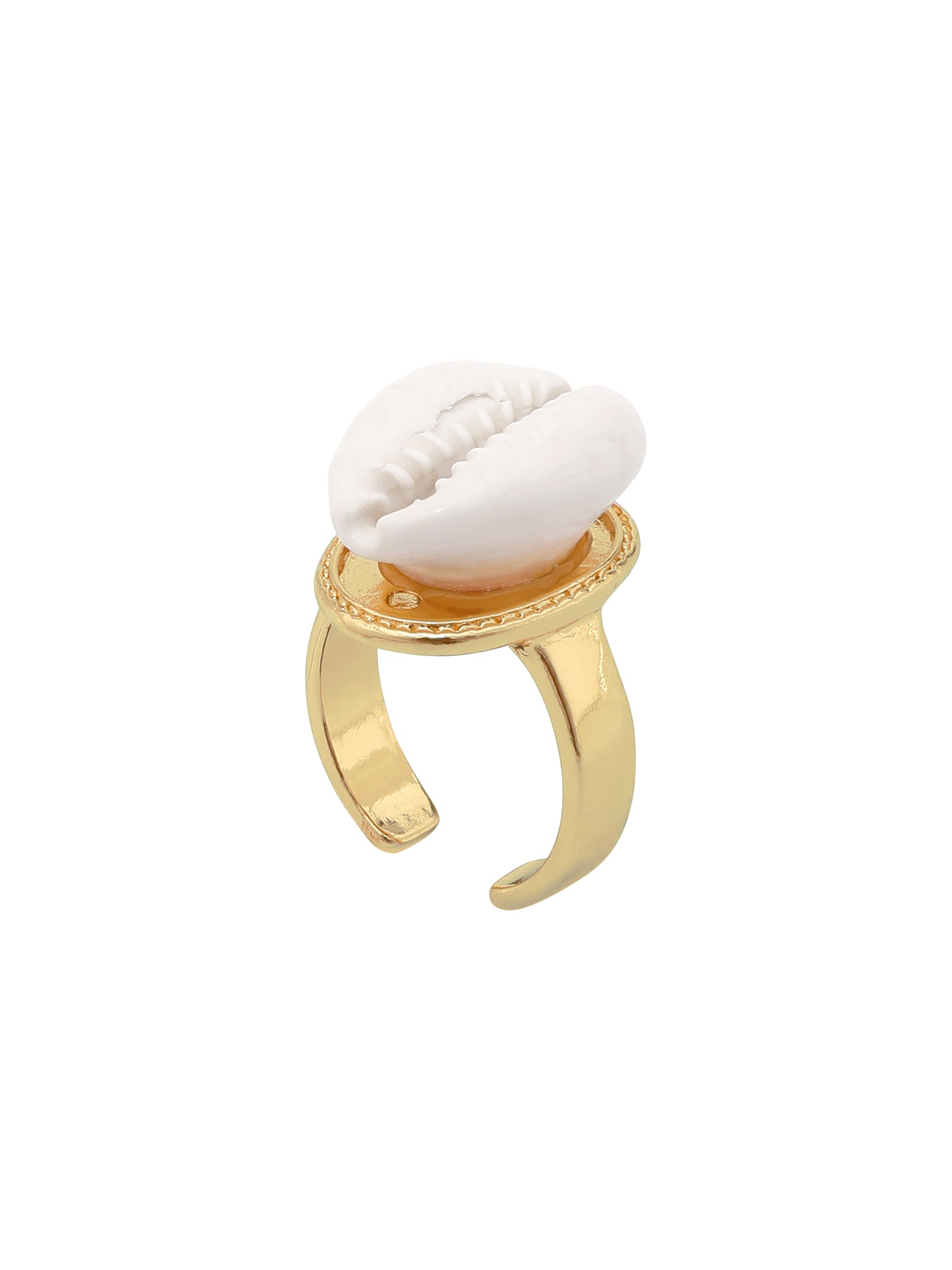 Light Luxury Cowrie Shell Statement Ring