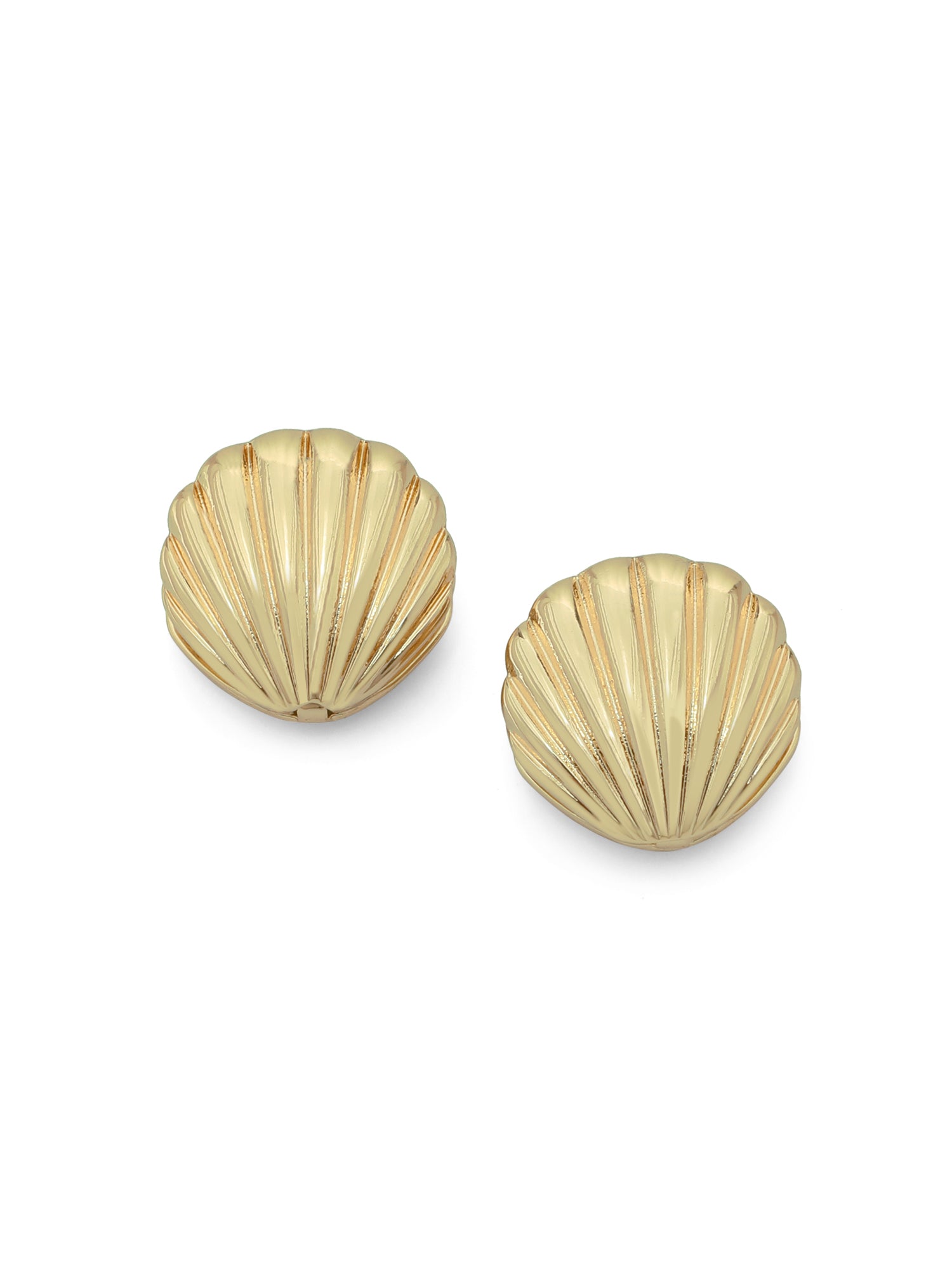 Double-Sided Seashell Stud Earrings