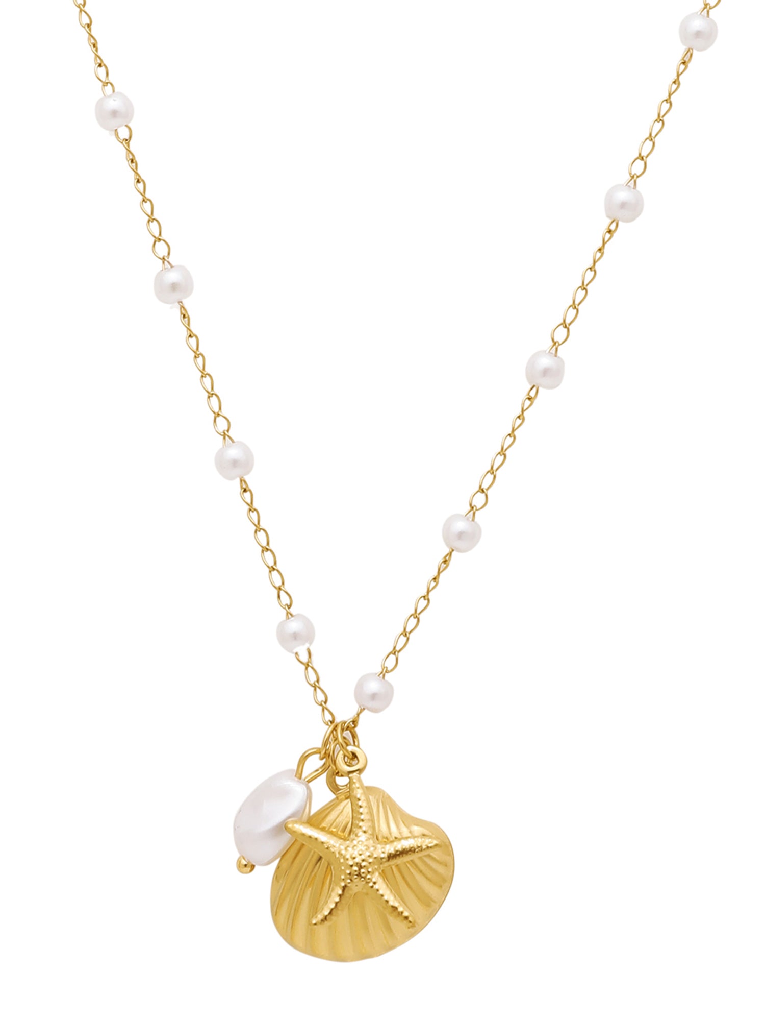 Boho Shell Starfish Pearl Jewelry Set