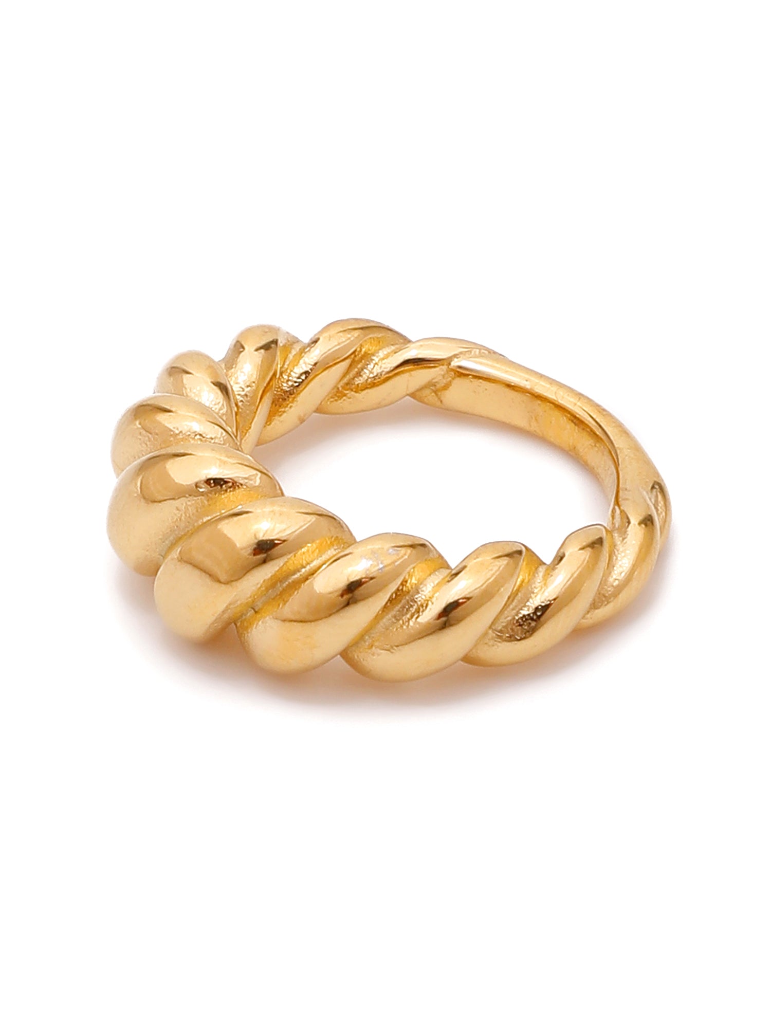 Mazuer 1pc 18K Gold Plated Vintage Water Drop Double Ended Ring