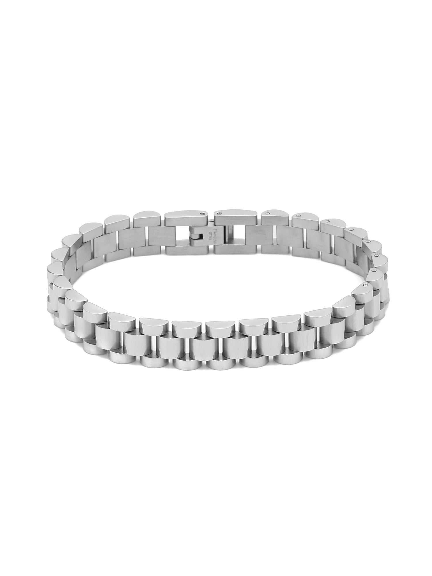 Metal Watch Band Strap Silver Bracelet