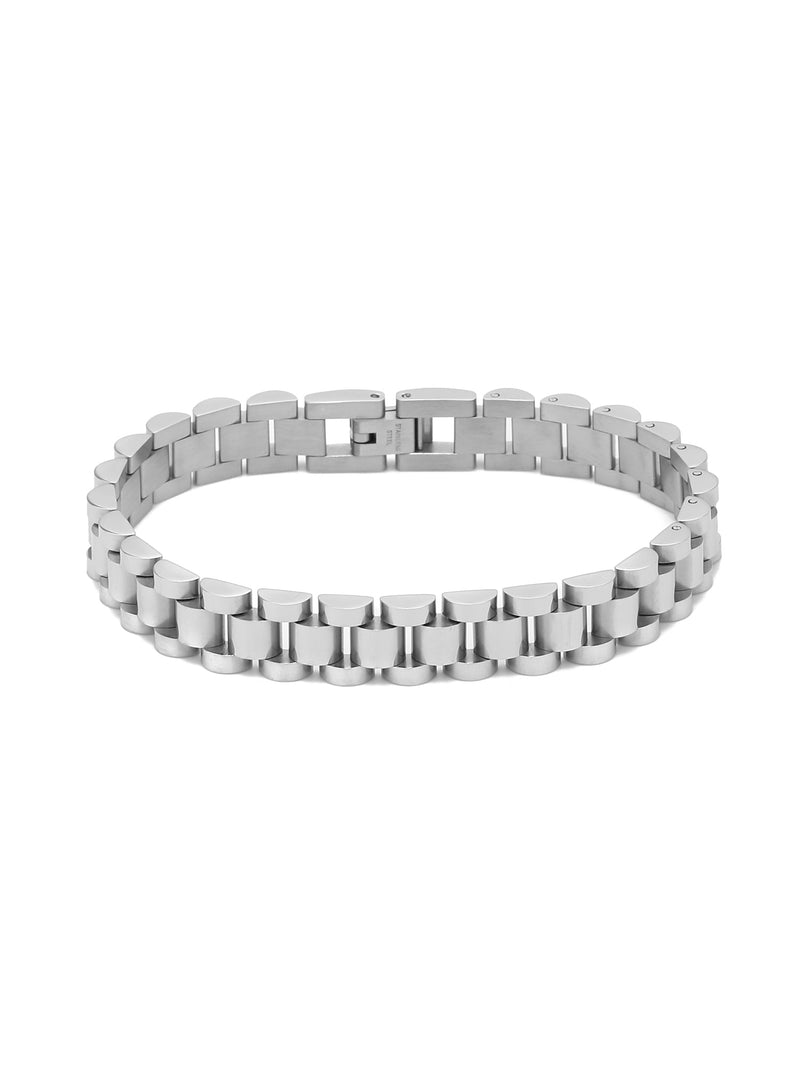 Metal Watch Band Strap Silver Bracelet